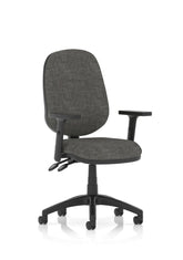 Eclipse Plus II Chair Charcoal Adjustable Arms KC0029 DD